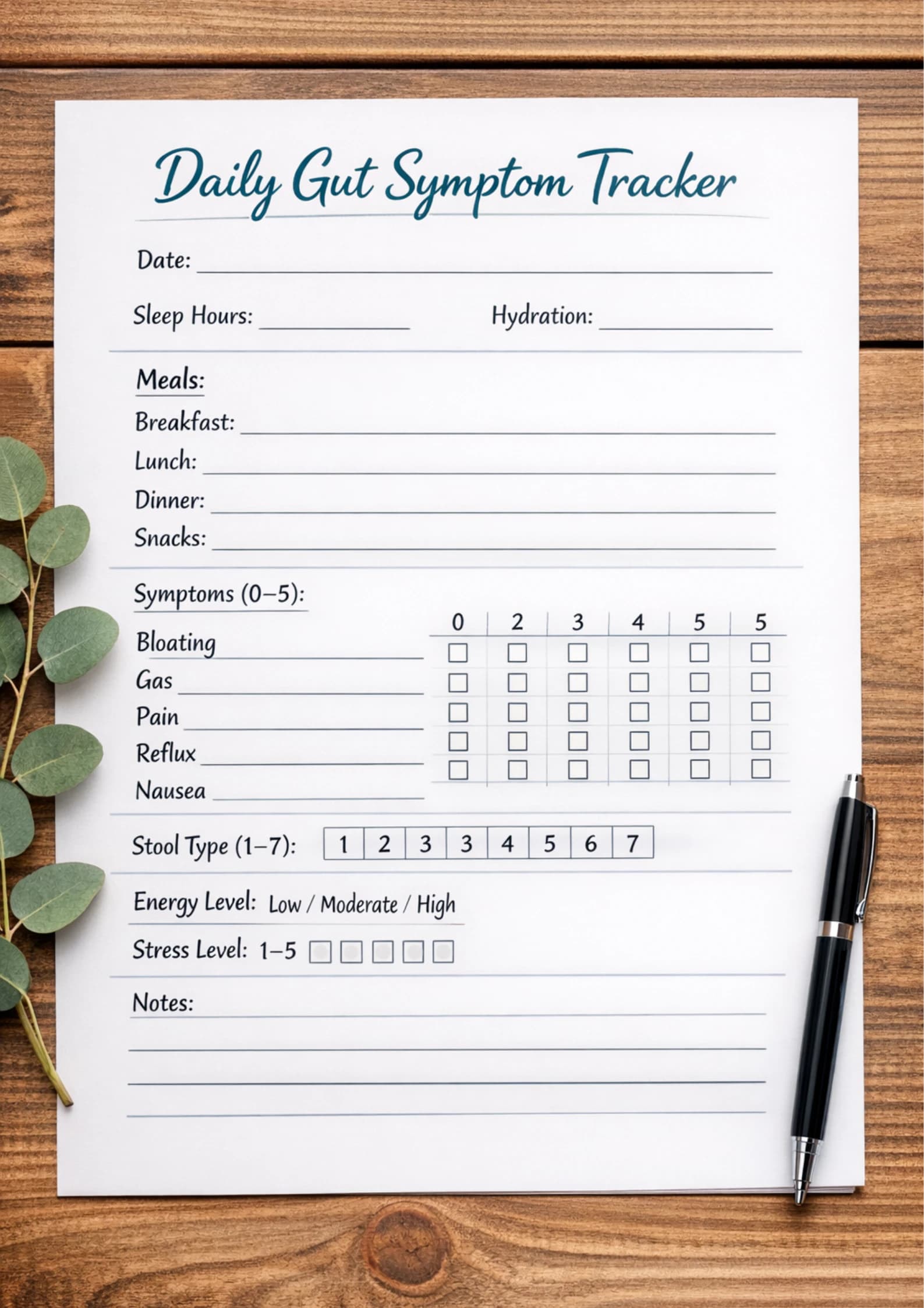 The 30-Day Gut Reset Tracker promotional image 1