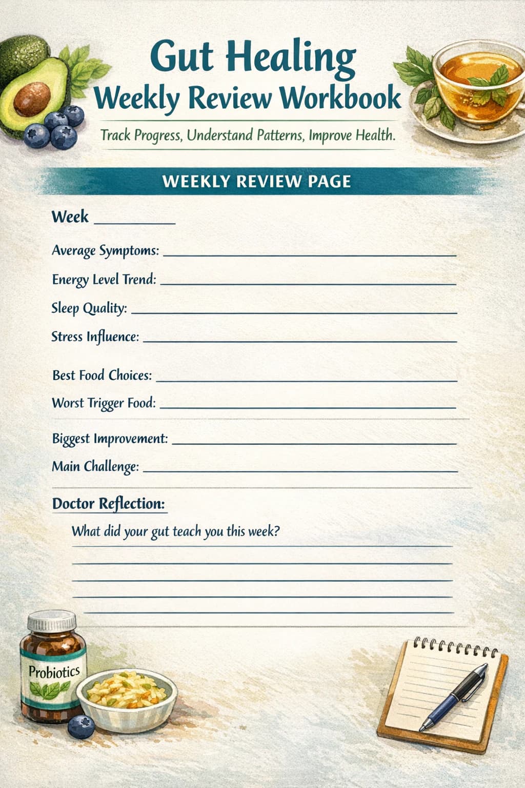 The 30-Day Gut Reset Tracker promotional image 2